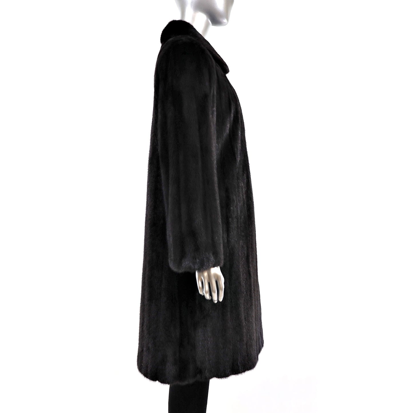 Black Mink Coat- Size L