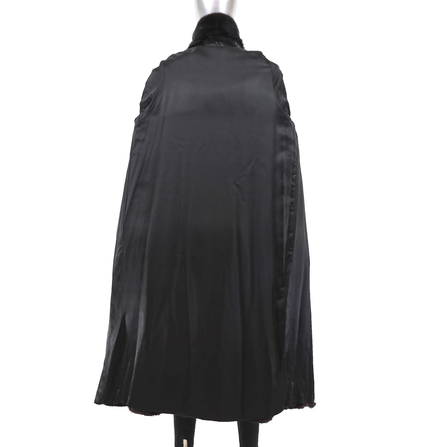 Black Mink Coat- Size M