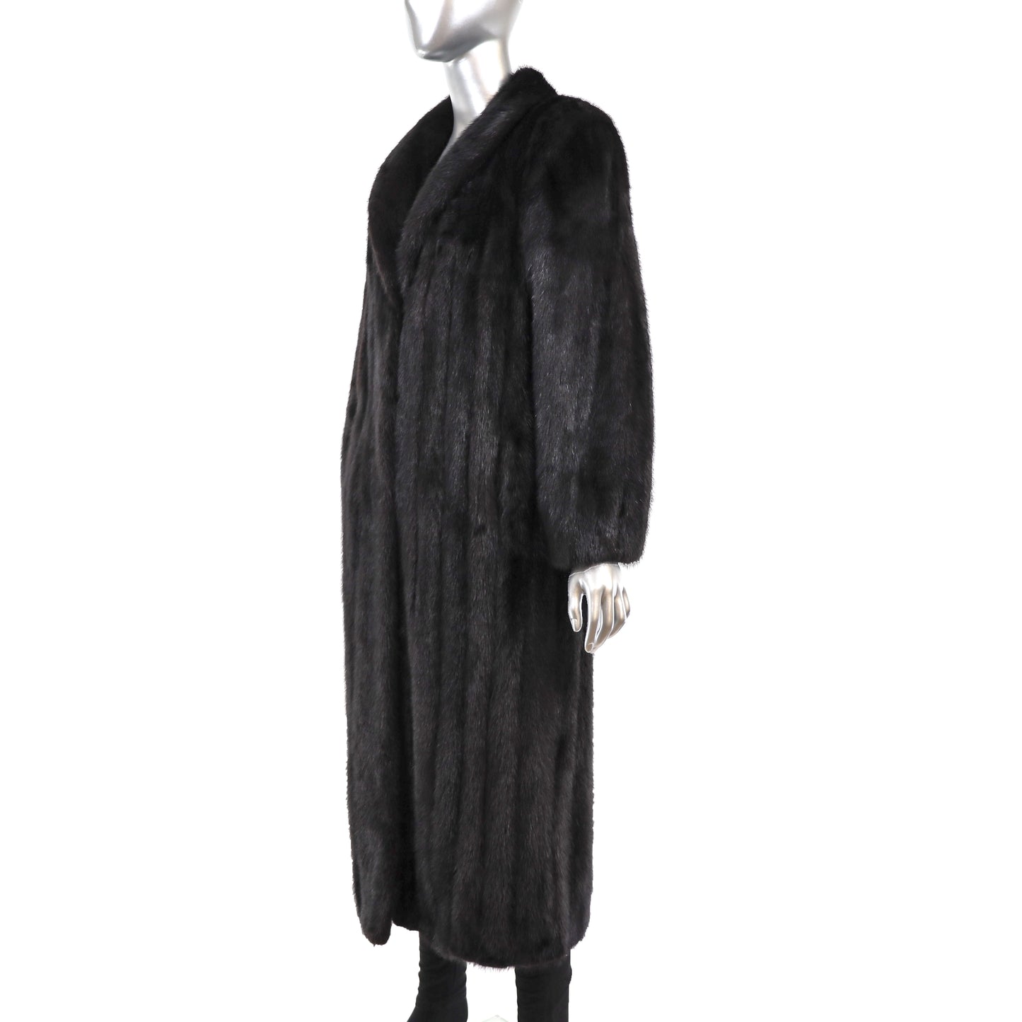 Black Mink Coat- Size M