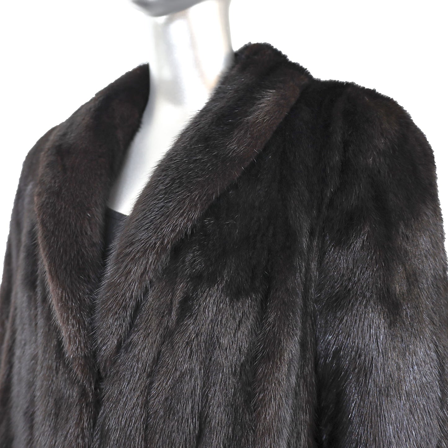 Black Mink Coat- Size M