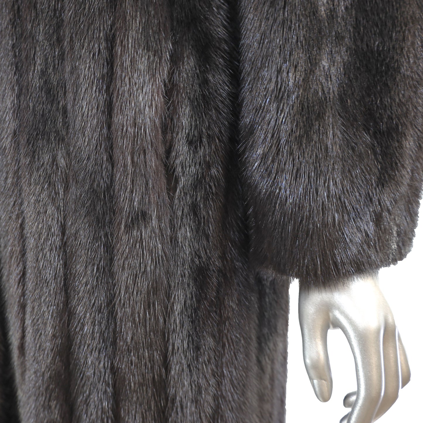 Black Mink Coat- Size M