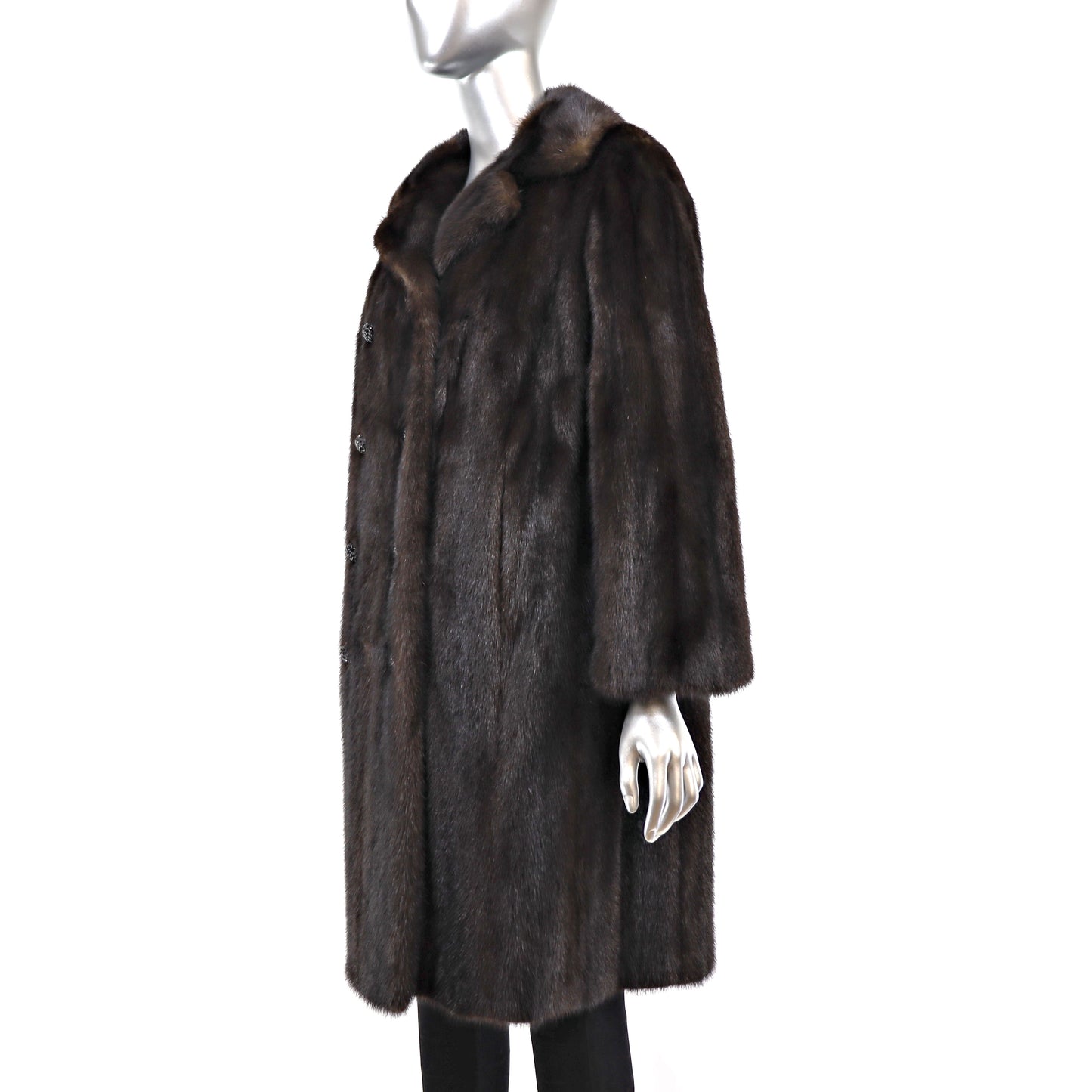 Mahogany Mink Coat- Size L