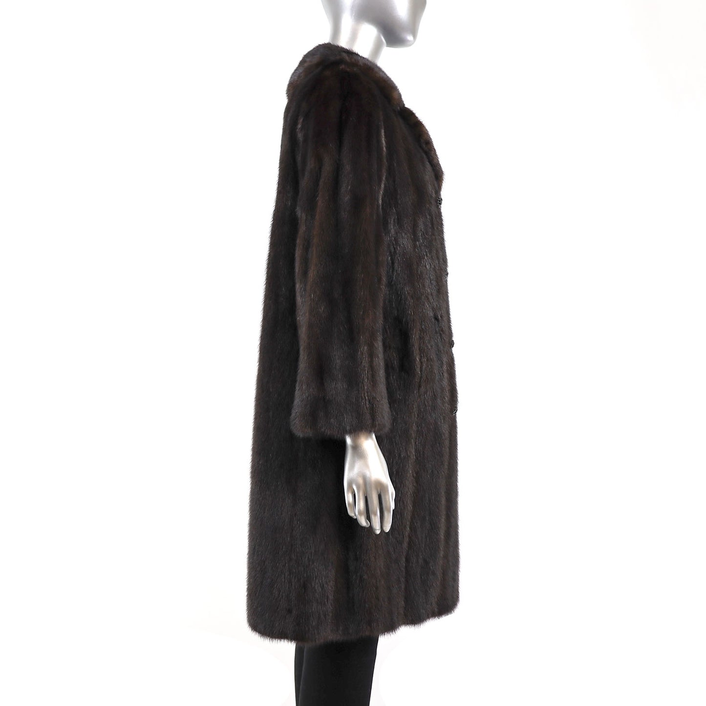 Mahogany Mink Coat- Size L