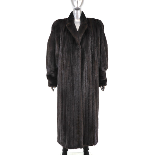 Mahogany Mink Coat- Size L