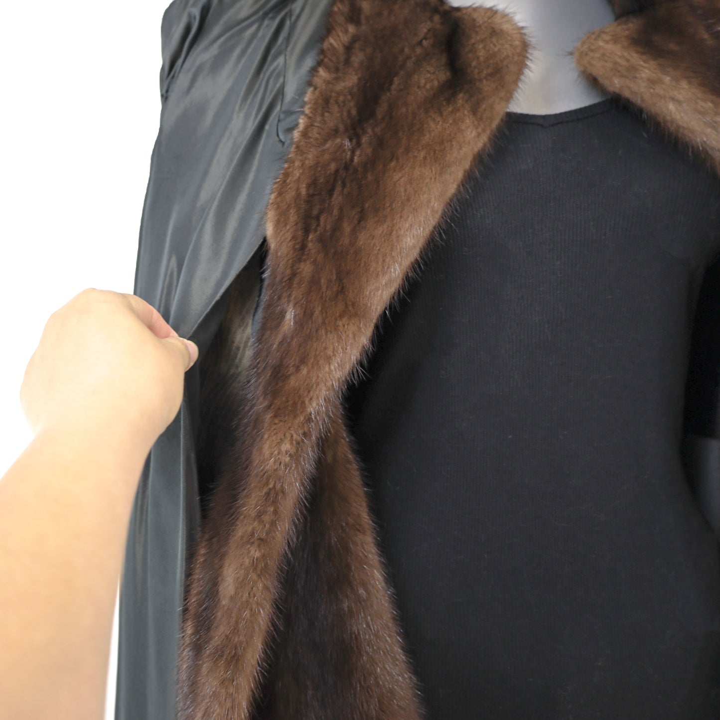 Mahogany Mink Coat- Size S