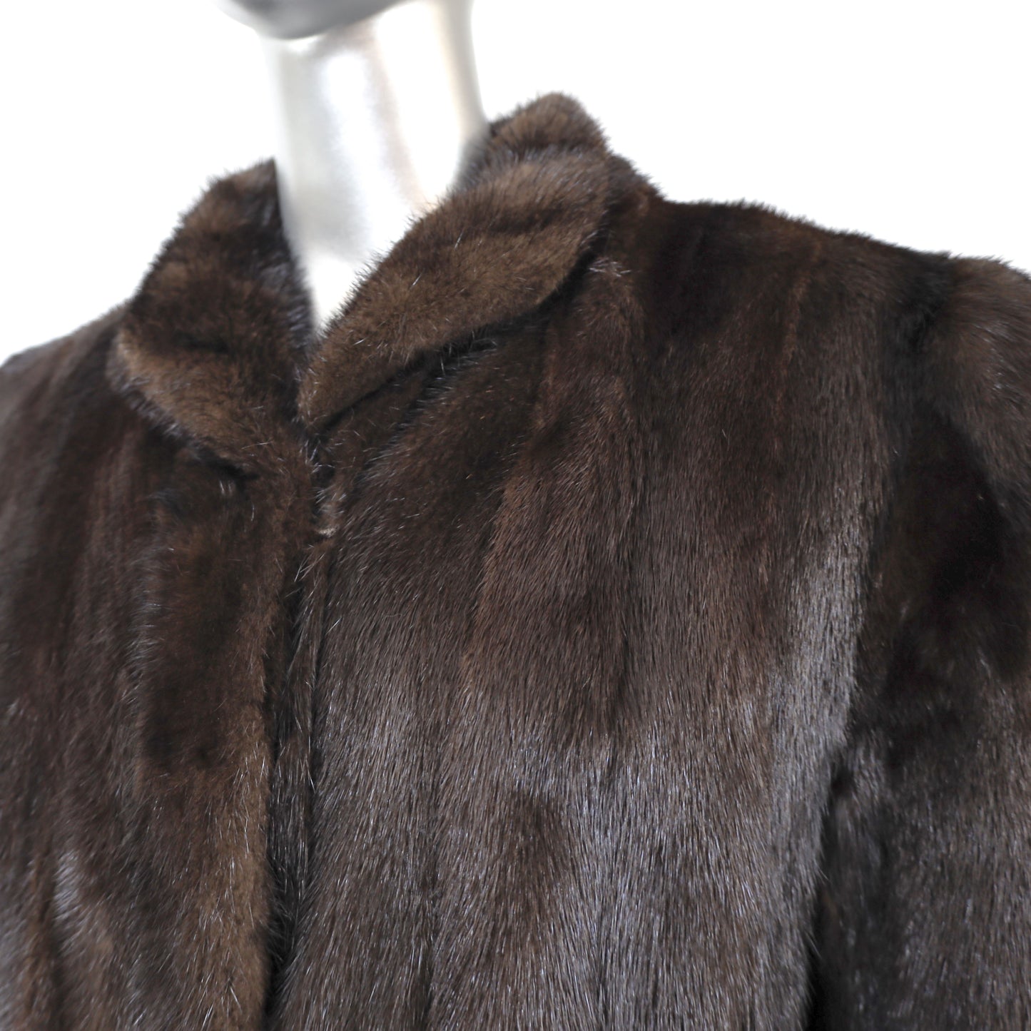 Mahogany Mink Coat- Size M