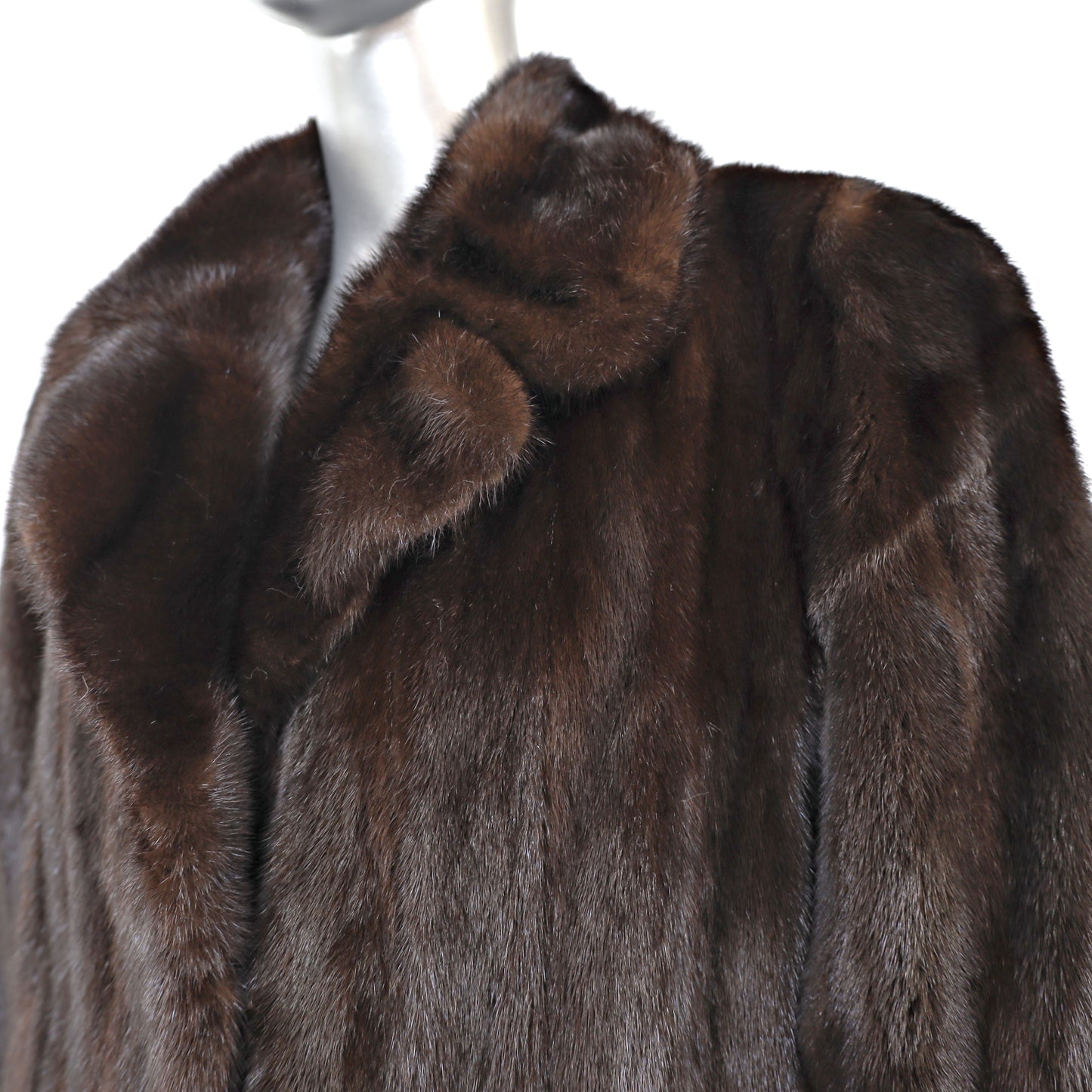 Mahogany Mink Coat- Size M