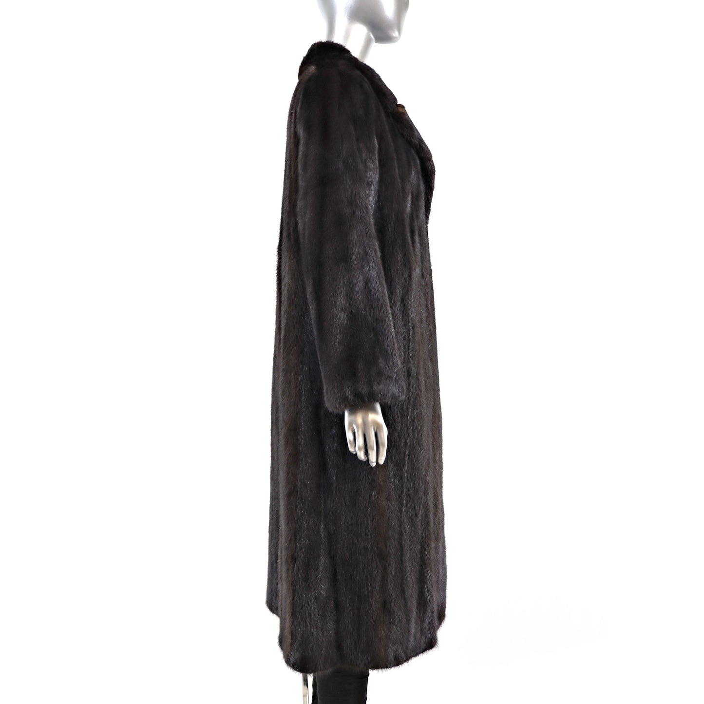 Dark Mahogany Mink Coat- Size L