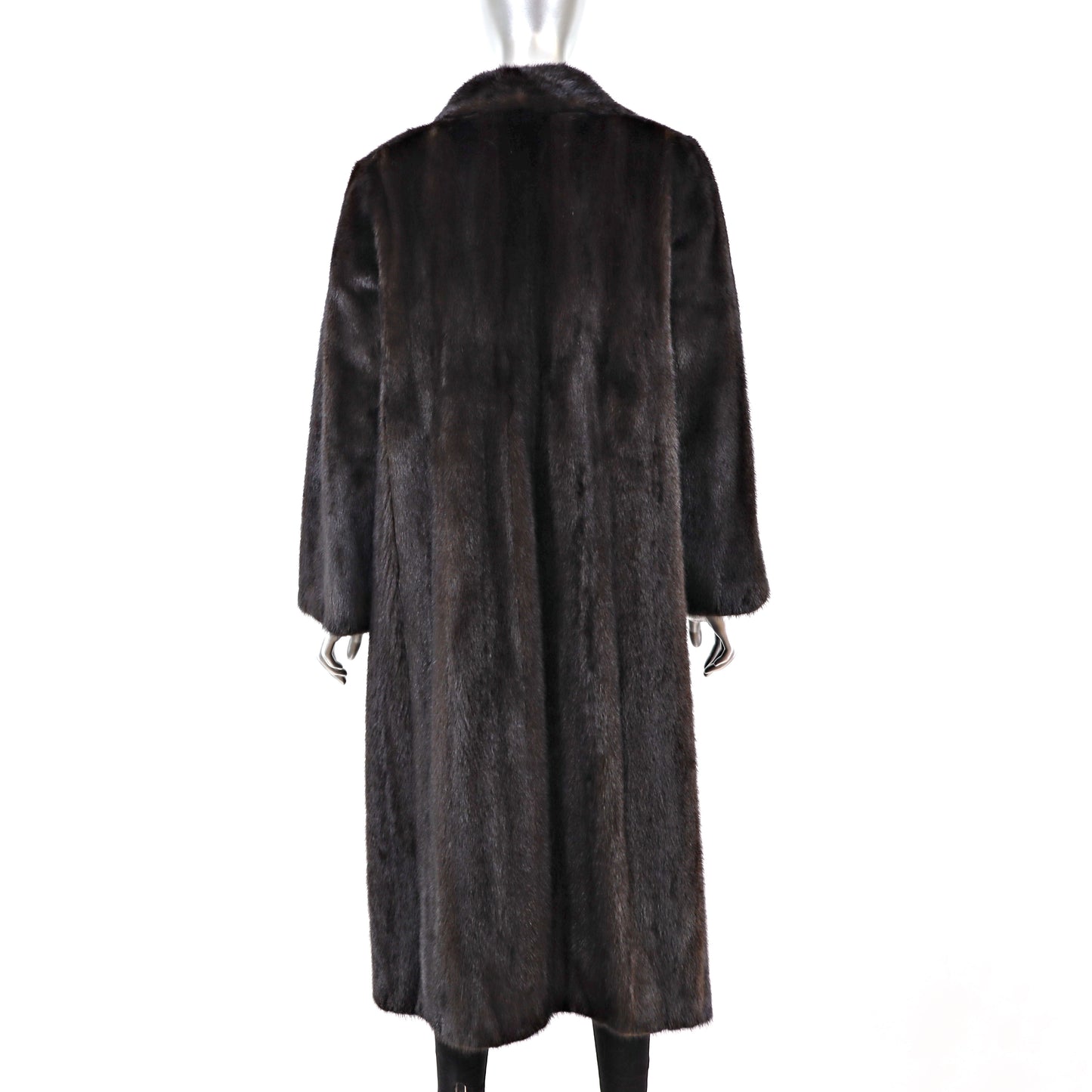 Dark Mahogany Mink Coat- Size L