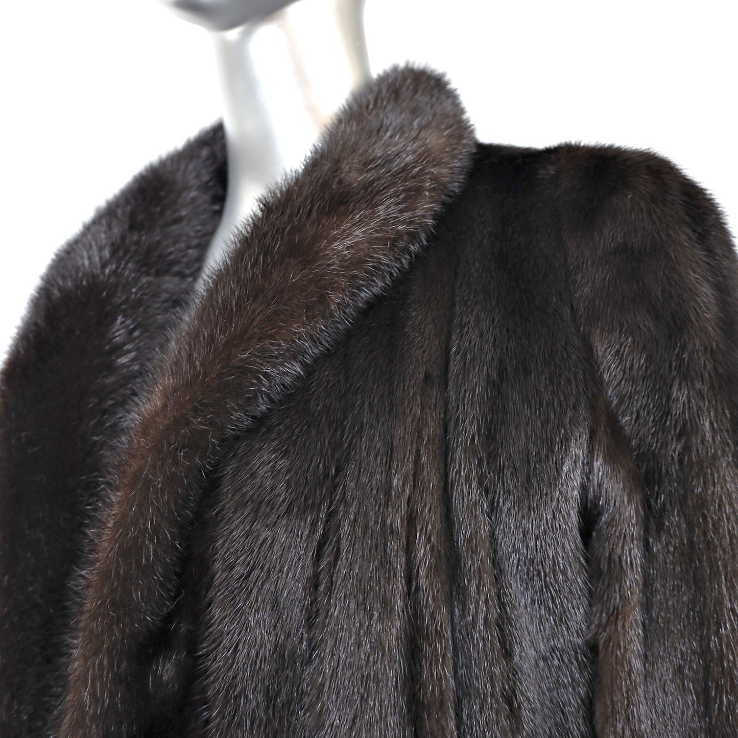 Mahogany Mink Coat- Size M