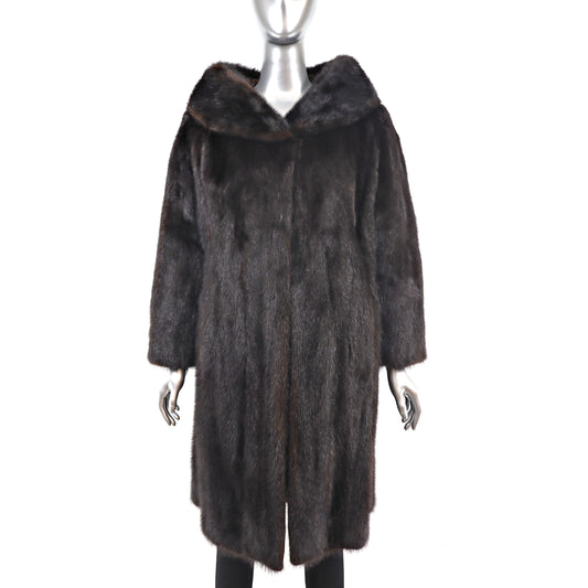 Mahogany Mink Coat- Size M