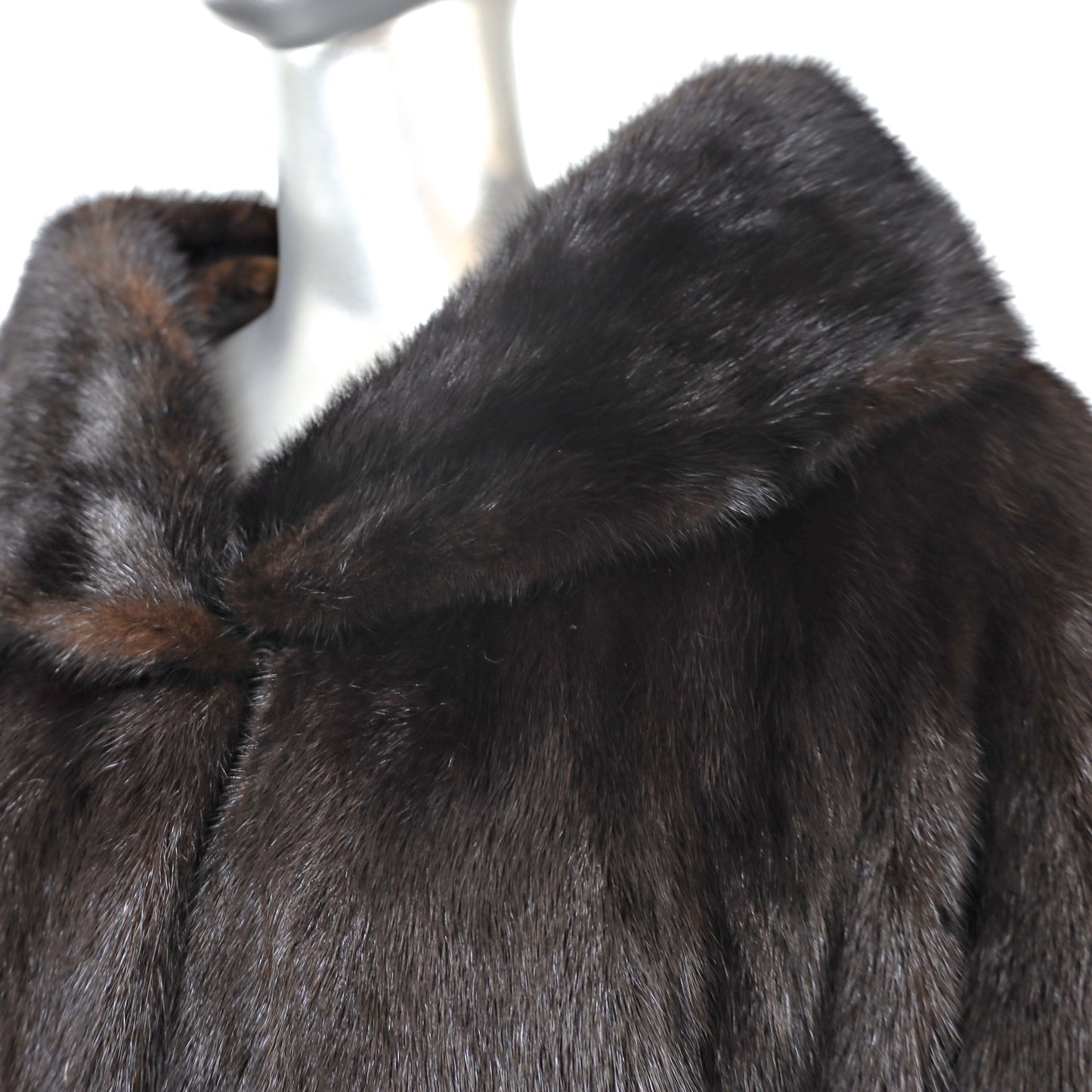 Mahogany Mink Coat- Size M-L