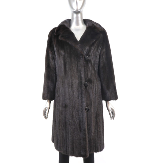 Mahogany Mink Coat- Size M