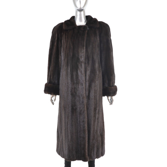 Mahogany Mink Coat- Size M