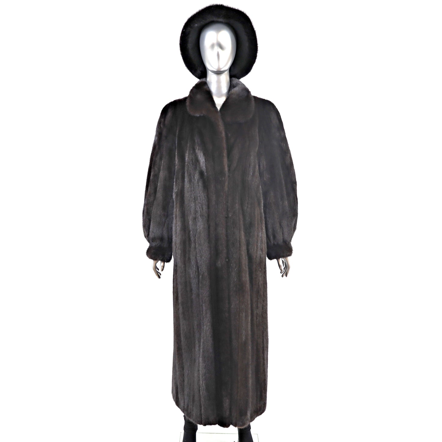 Ranch Mink Coat with Matching Hat- Size M