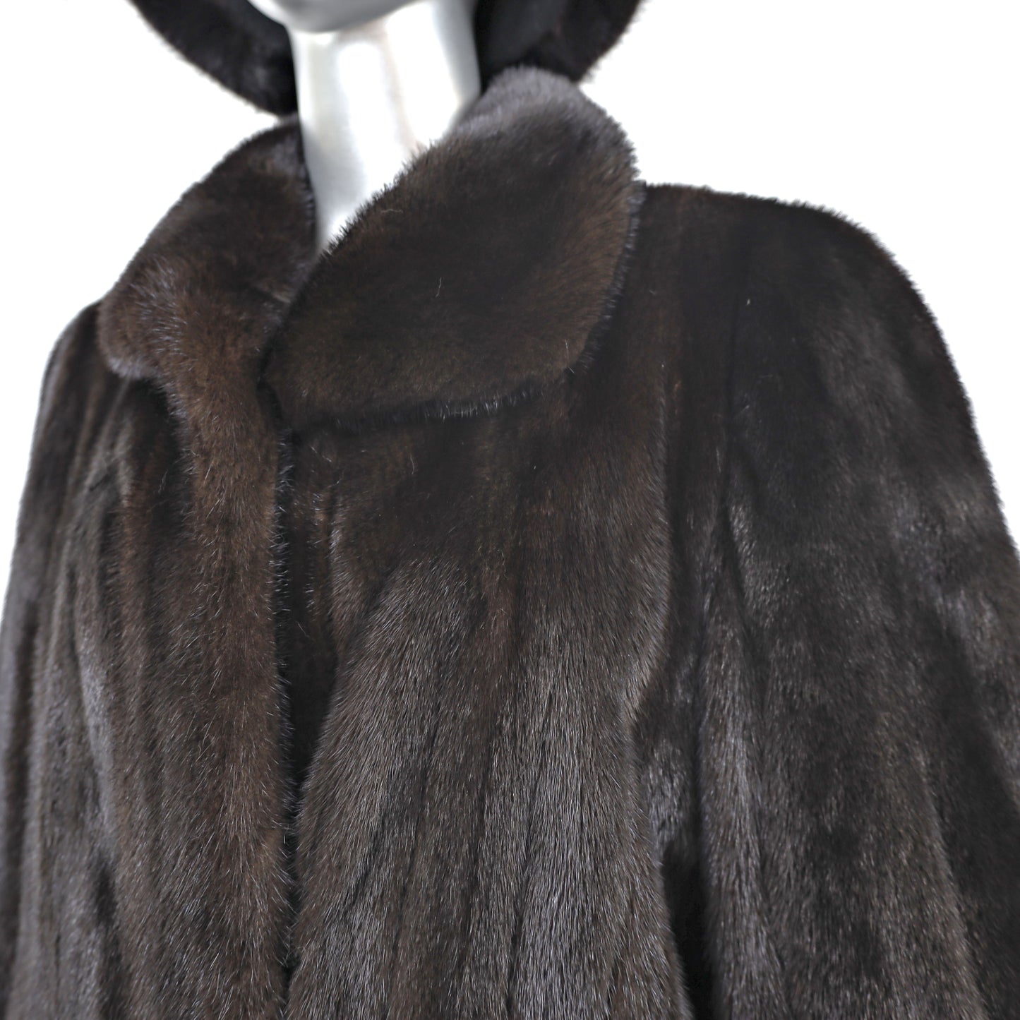 Ranch Mink Coat with Matching Hat- Size M