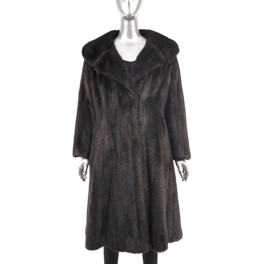 Mahogany Mink Coat- Size M