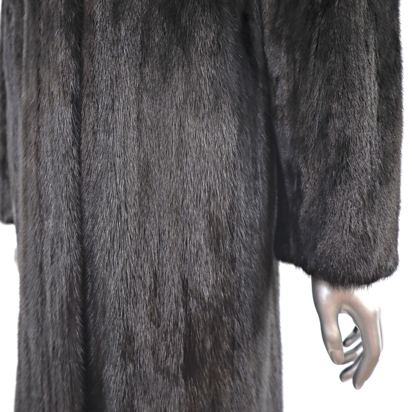 Pierre Balmain Black Mink Coat- Size S