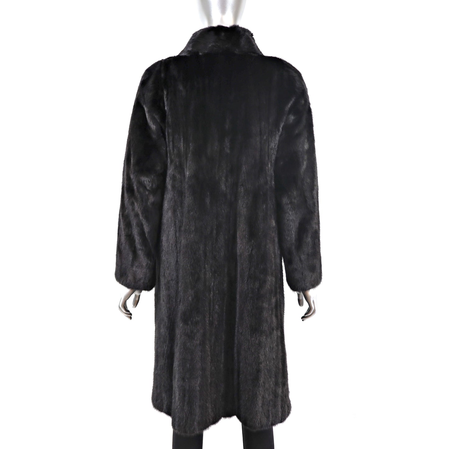 Pierre Balmain Black Mink Coat- Size S