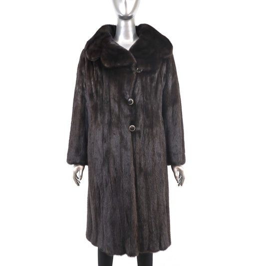 Mahogany Mink Coat- Size M