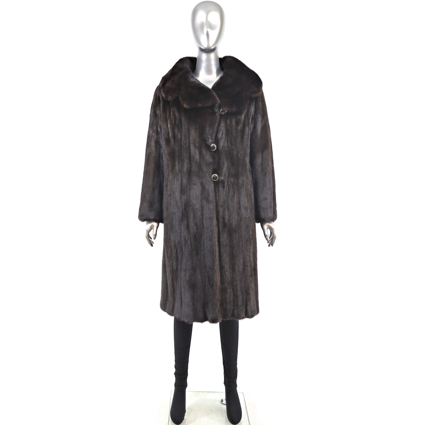 Mahogany Mink Coat- Size M