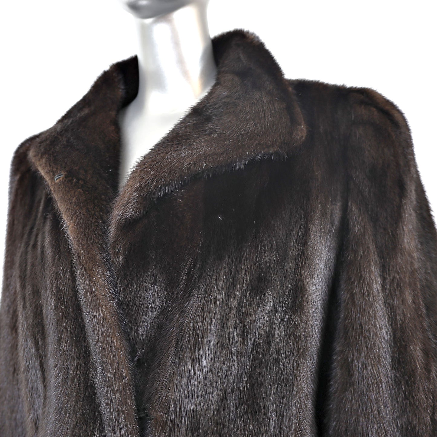 Mahogany Mink Coat- Size XL