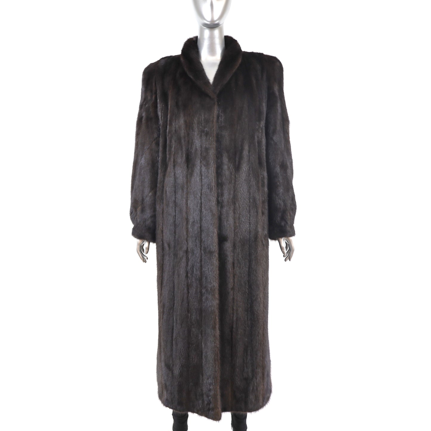 Mahogany Mink Coat- Size M-L