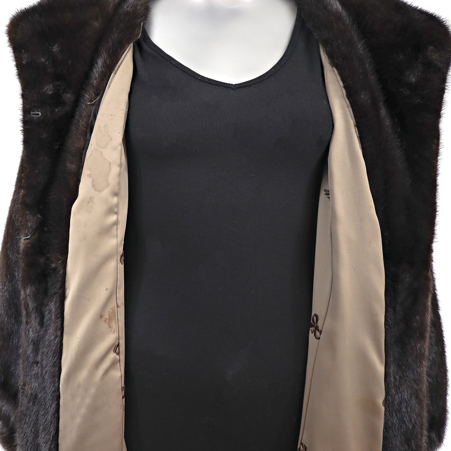 Mahogany Mink Coat- Size S