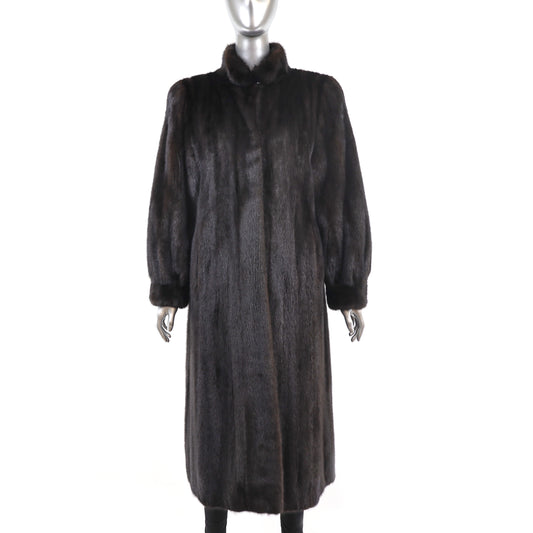 Black Mink Coat- Size M