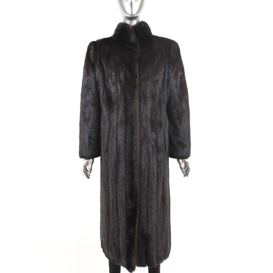 Blackglama Mahogany Mink Coat- Size M