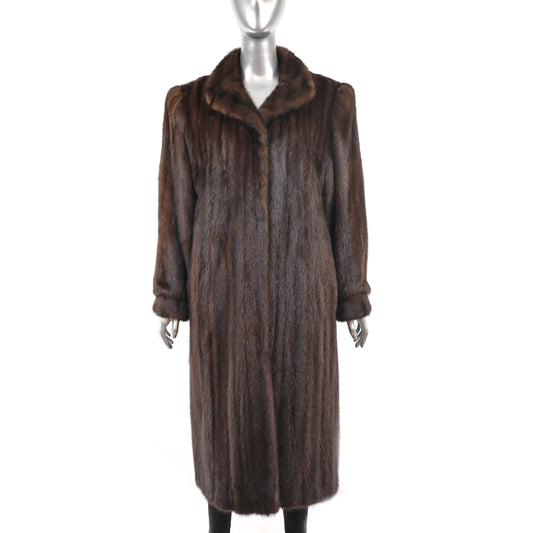 Mahogany Mink Coat- Size L