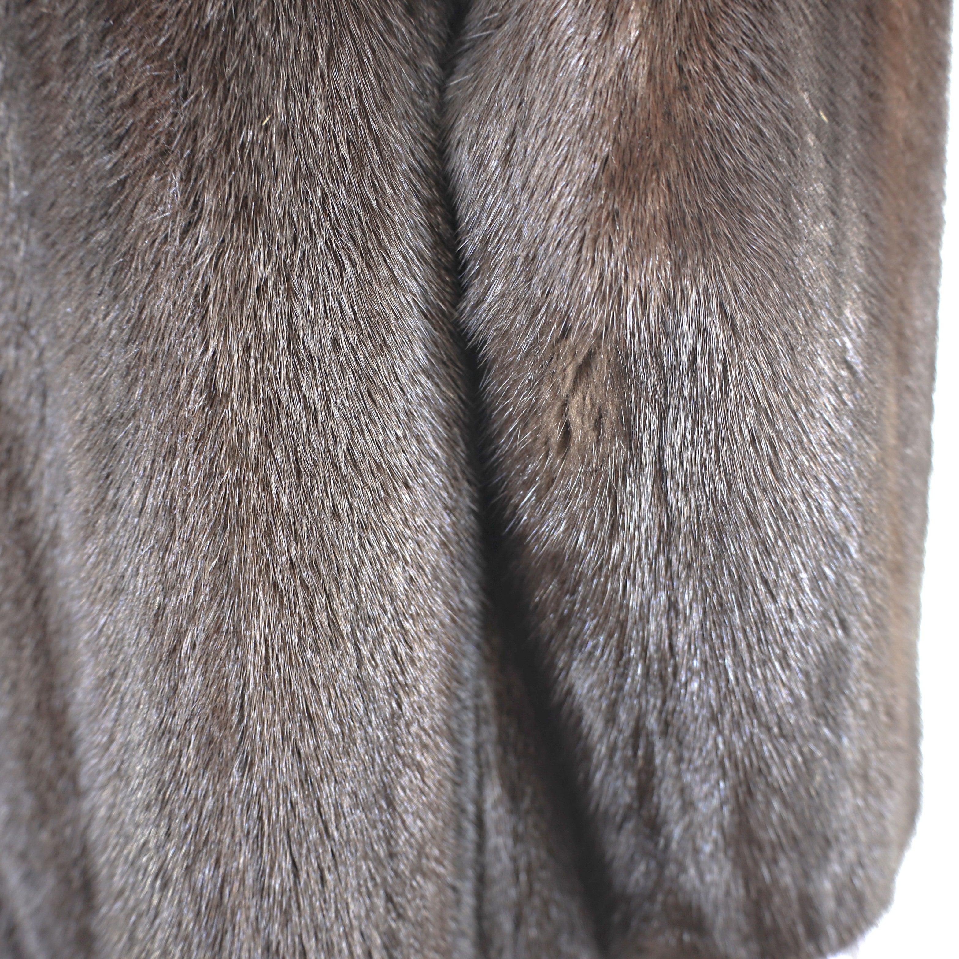 Mahogany Mink Coat- Size S-M