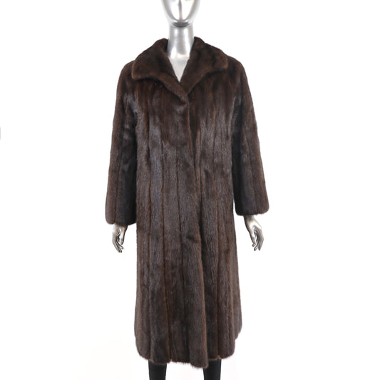 Brown Mink Coat- Size L