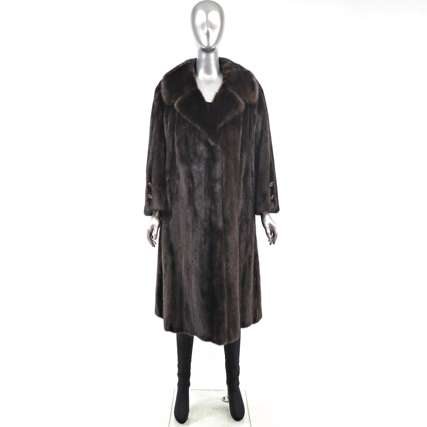 Mahogany Mink Coat- Size L