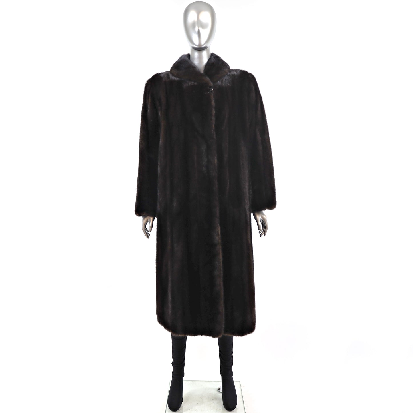 Mahogany Mink Coat- Size L