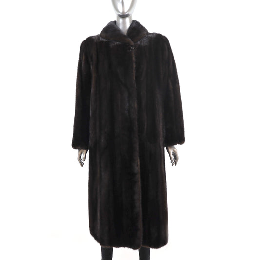 Mahogany Mink Coat- Size L