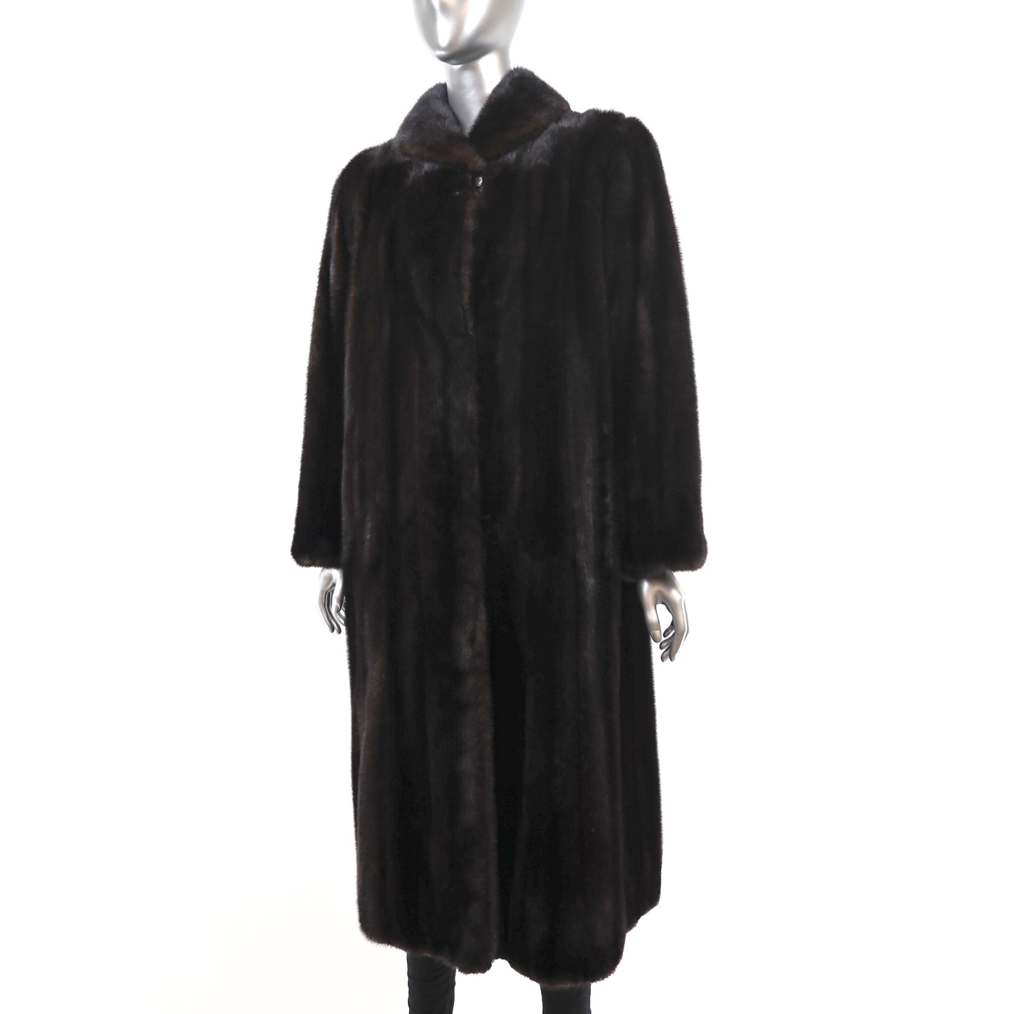 Mahogany Mink Coat- Size L