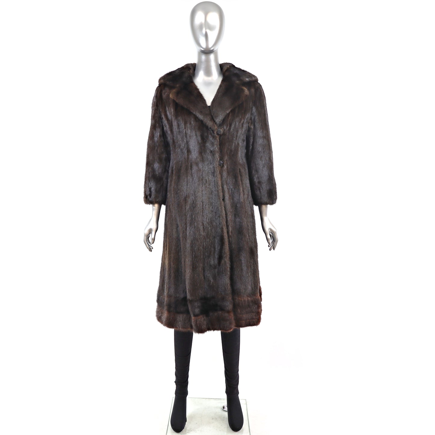 Mahogany Mink Coat- Size XS