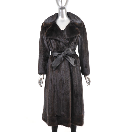 Mahogany Mink Coat- Size S