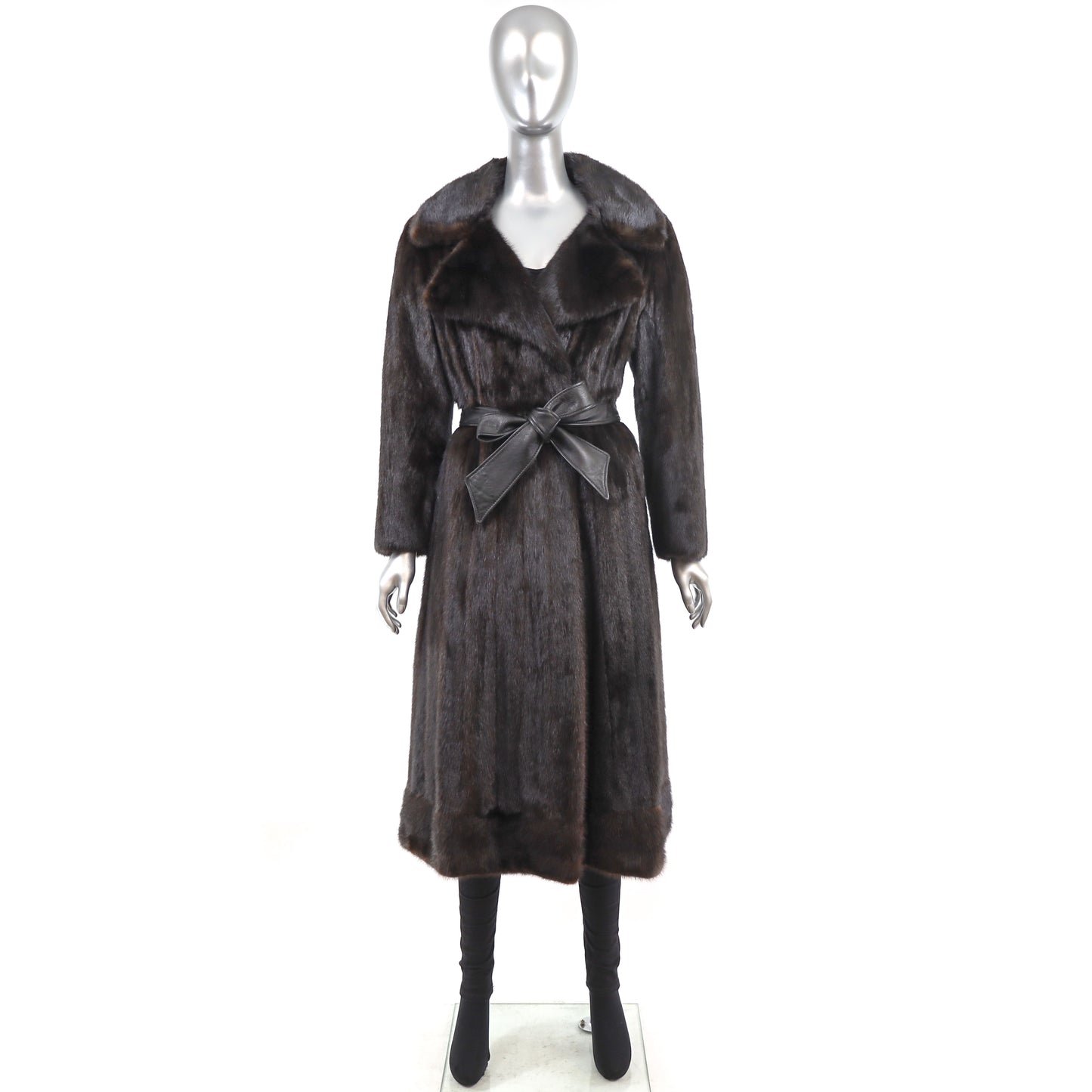 Mahogany Mink Coat- Size S