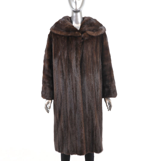 Mahogany Mink Coat- Size L