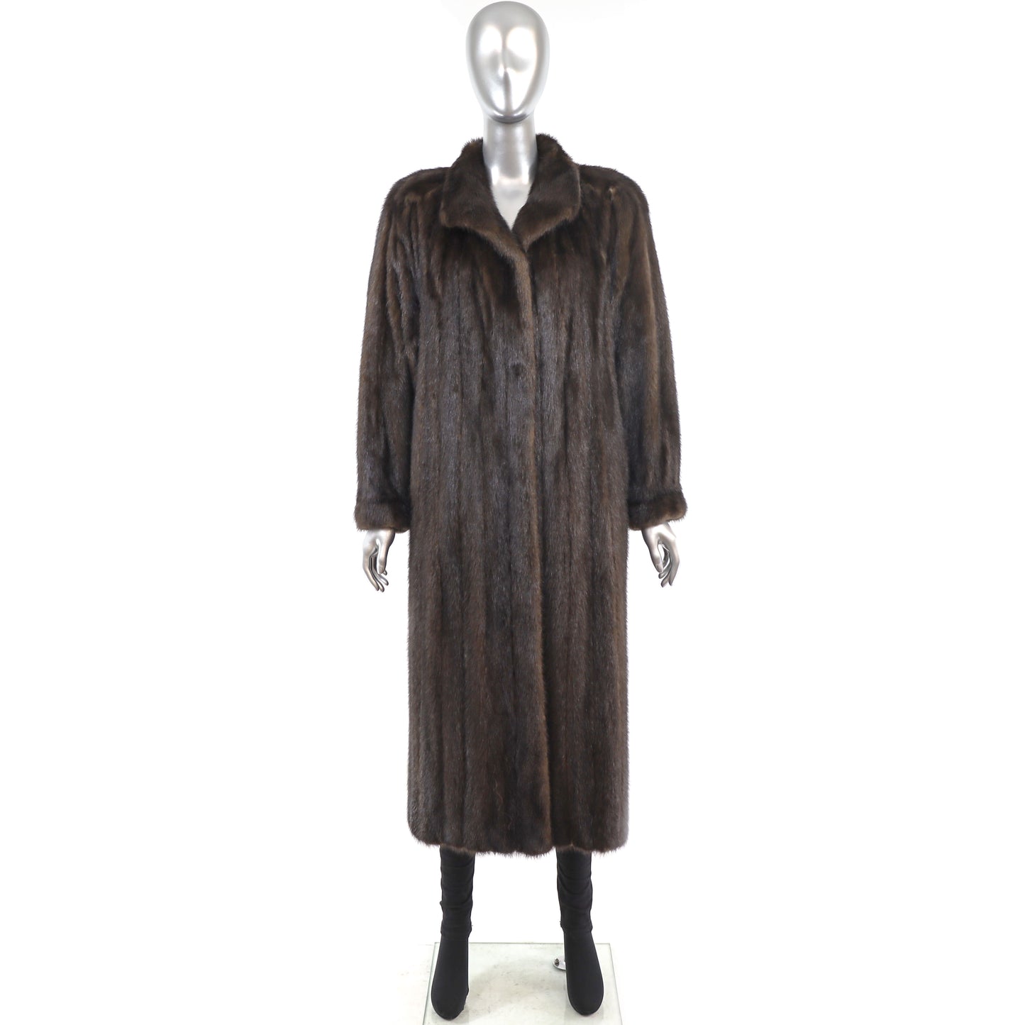 Lord & Taylor Mahogany Mink Coat- Size L