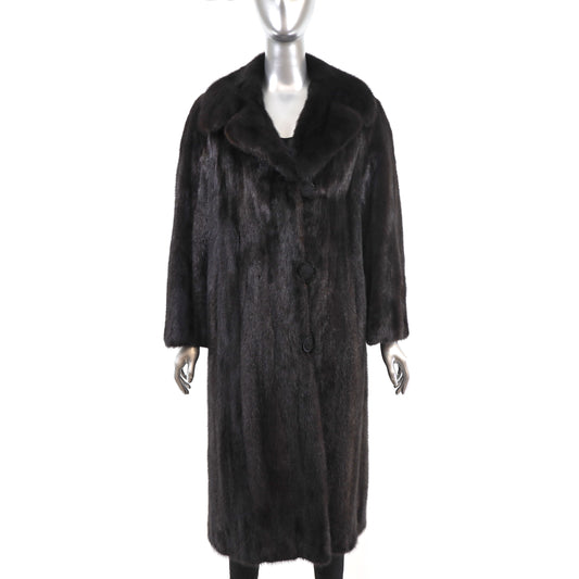 Mahogany Mink Coat- Size M