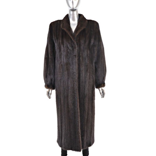 Mahogany Mink Coat- Size M