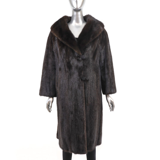 Rosendorf/ Evans Mahogany Mink Coat- Size L