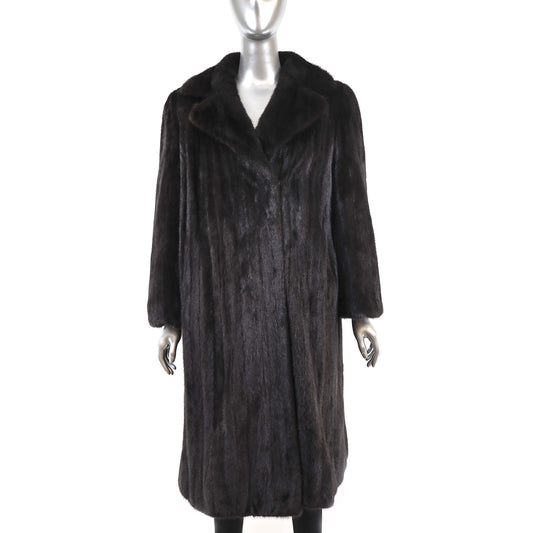 Mahogany Mink Coat- Size L