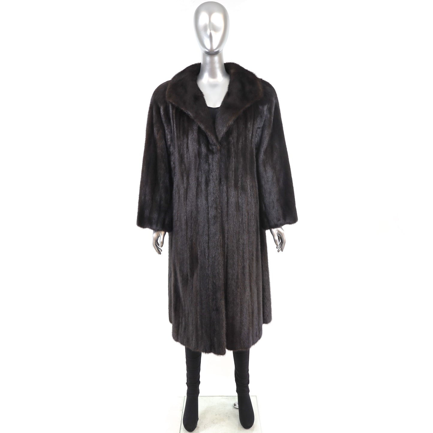 Mahogany Mink Coat- Size XL