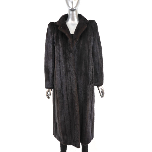 Mahogany Mink Coat- Size M