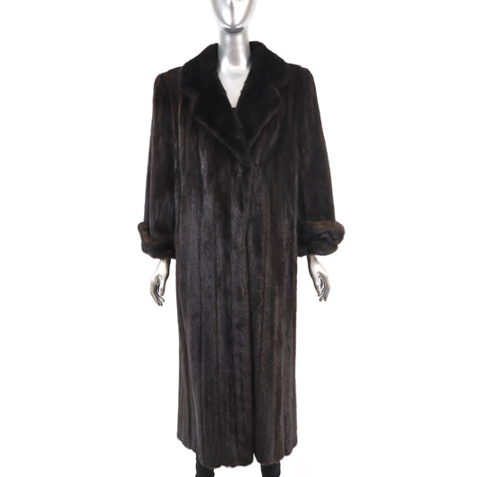 Mahogany Mink Coat- Size M