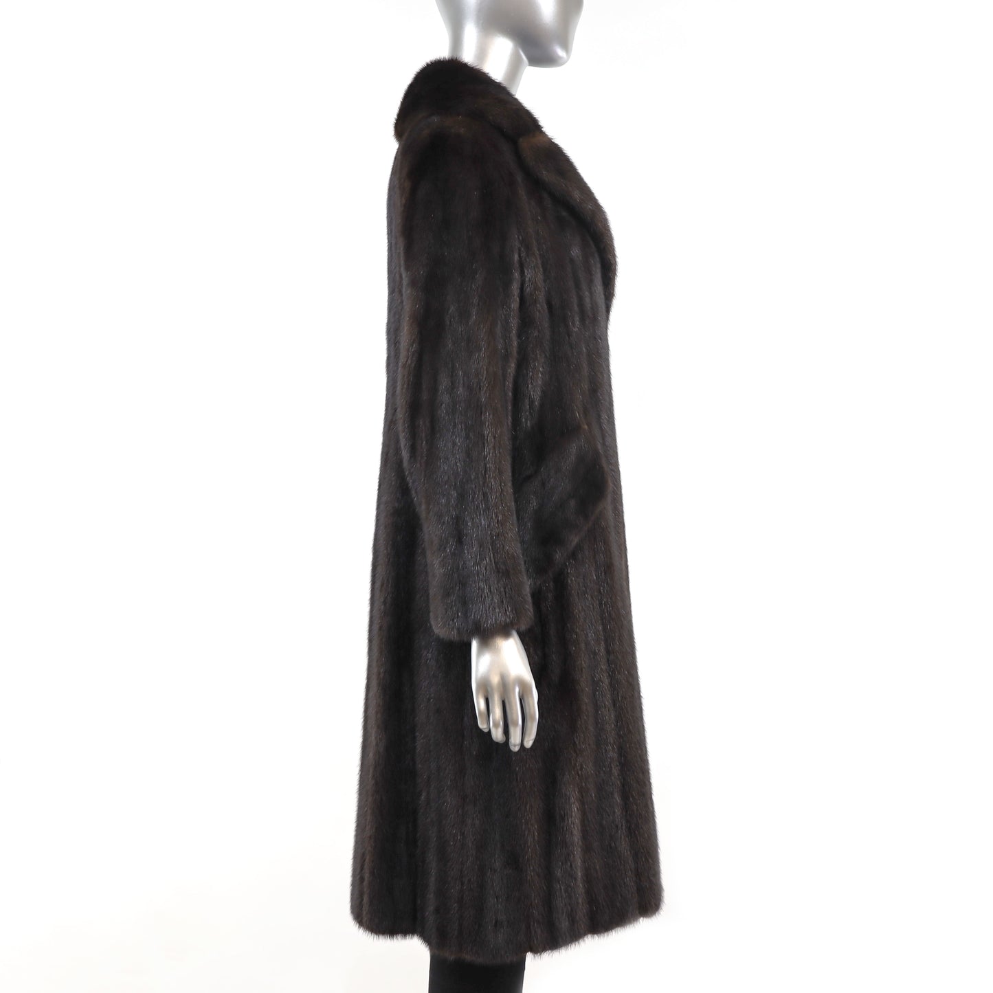 Dark Mahogany Mink Coat- Size S